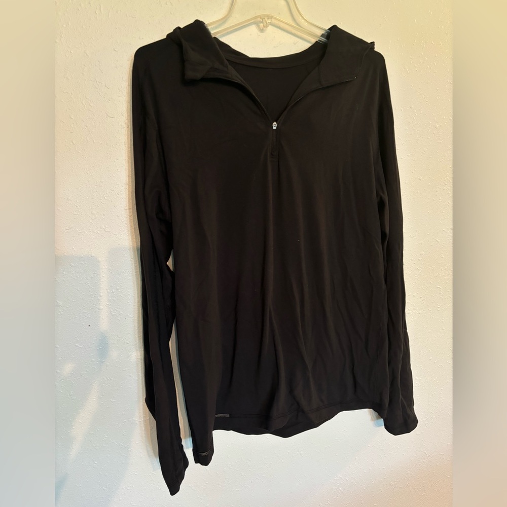Lululemon 3/4 zip with hood. Zipper works but no tab
